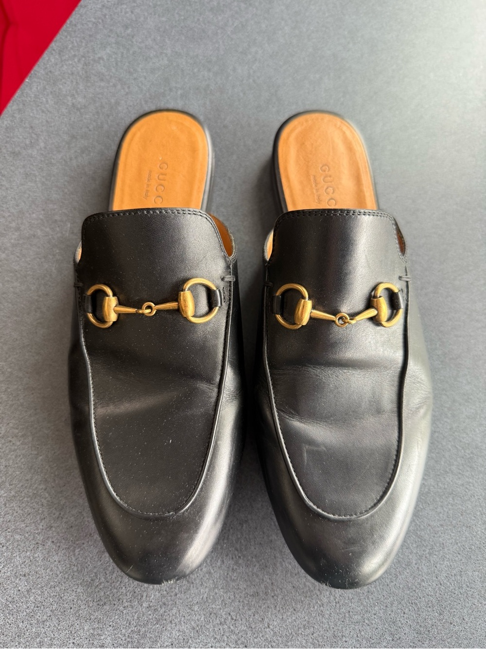 Gucci Black Leather Horsebit Mule Slip-On Loafers - Picture 2 of 7